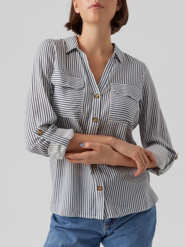 VERO MODA Blouse 'BUMPY' in Blue