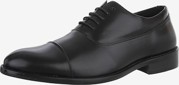 CoolWalk Lace-Up Shoes in Black: front