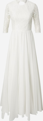 Unique فستان سهرة بلون أبيض: الأمام