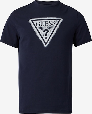 GUESS Футболка в Синий: спереди
