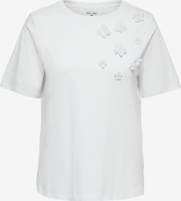 T-shirt 'CARRYDER' ONLY Carmakoma en blanc : devant