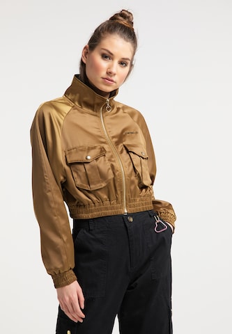 MYMO Between-Season Jacket in Beige: front