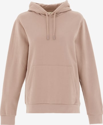 Organication Sweatshirt in Braun: Vorderseite