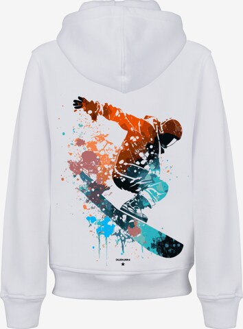 F4NT4STIC Sweatshirt 'Snowboarder' in Weiß