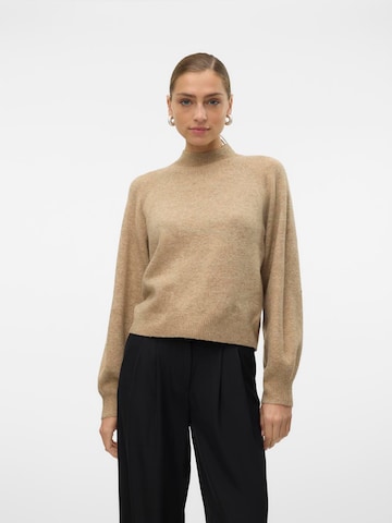 VERO MODA Pulóver 'VMLEAF' - bézs: elől