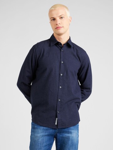 s.Oliver - Ajuste regular Camisa en azul: frente