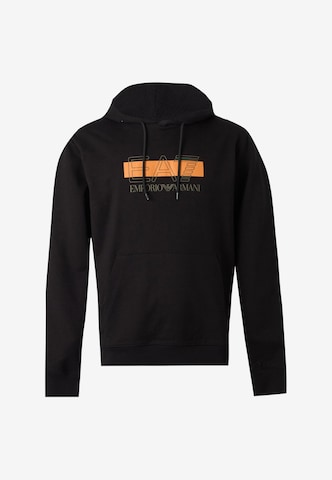 EA7 Emporio Armani Sweatshirt 'TRAIN' i svart: framsida