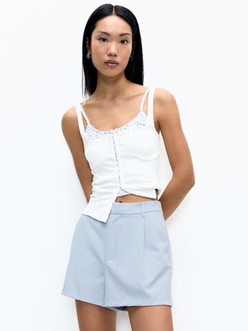 Pull&Bear Regularen Hlače | modra barva: sprednja stran