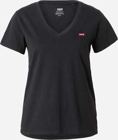 LEVI'S ® Shirt '2Pack Vneck Tee' in rot / schwarz / weiß, Produktansicht