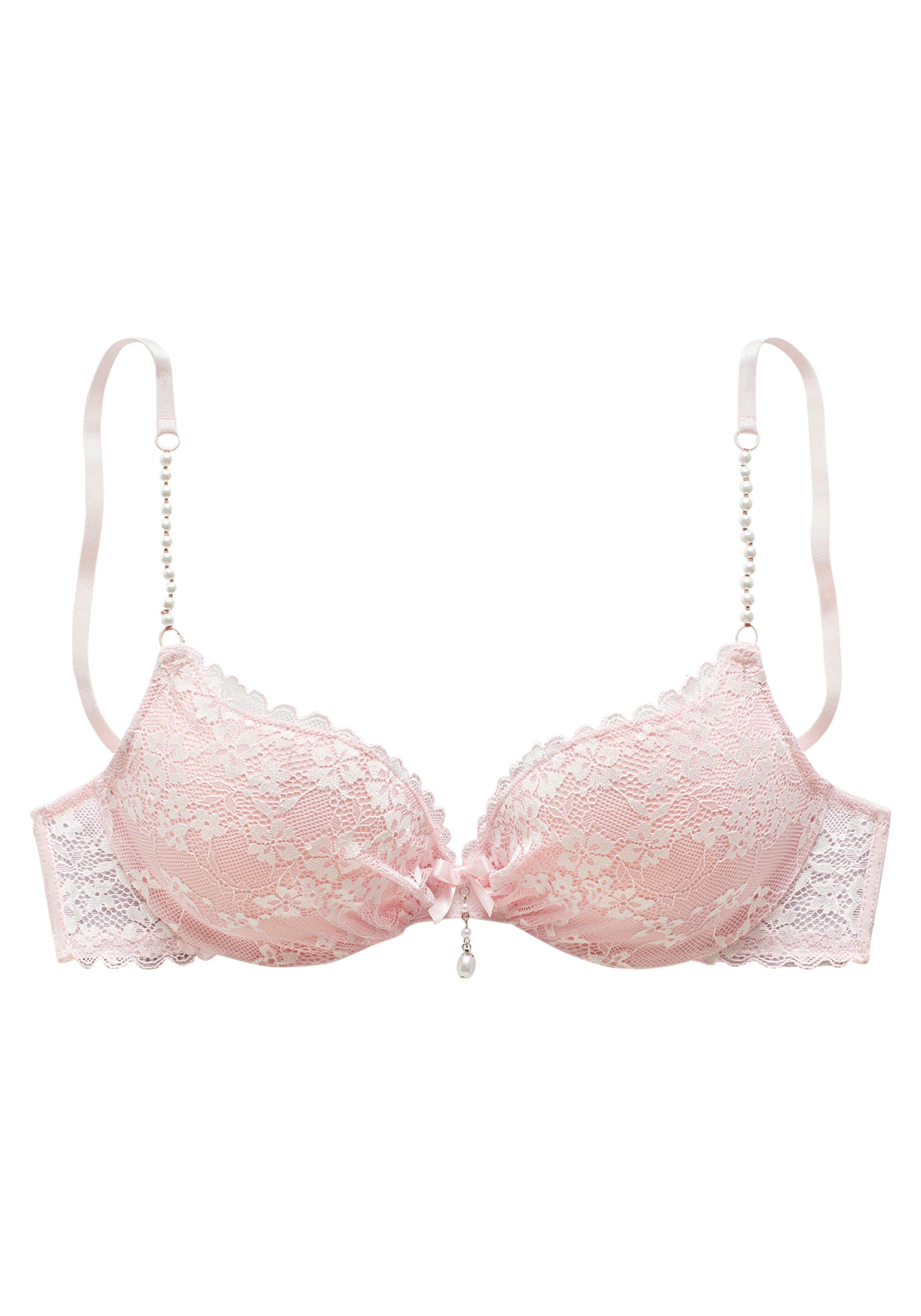 LASCANA - Push-up Sujetador en rosa: frente