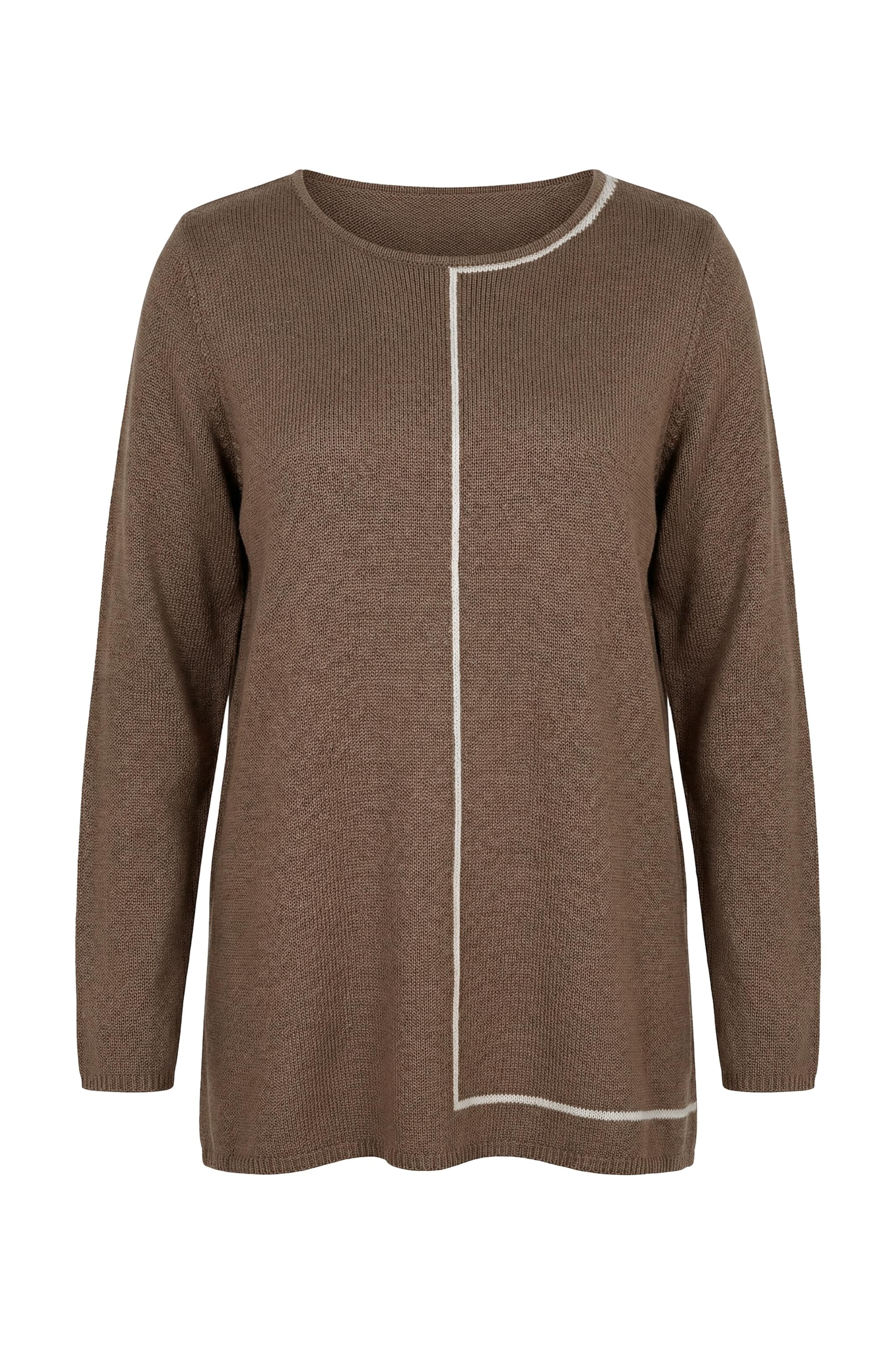 Ulla Popken Pullover in Grau: Vorderseite