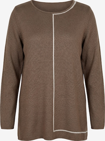 Ulla Popken Sweater in Grey: front