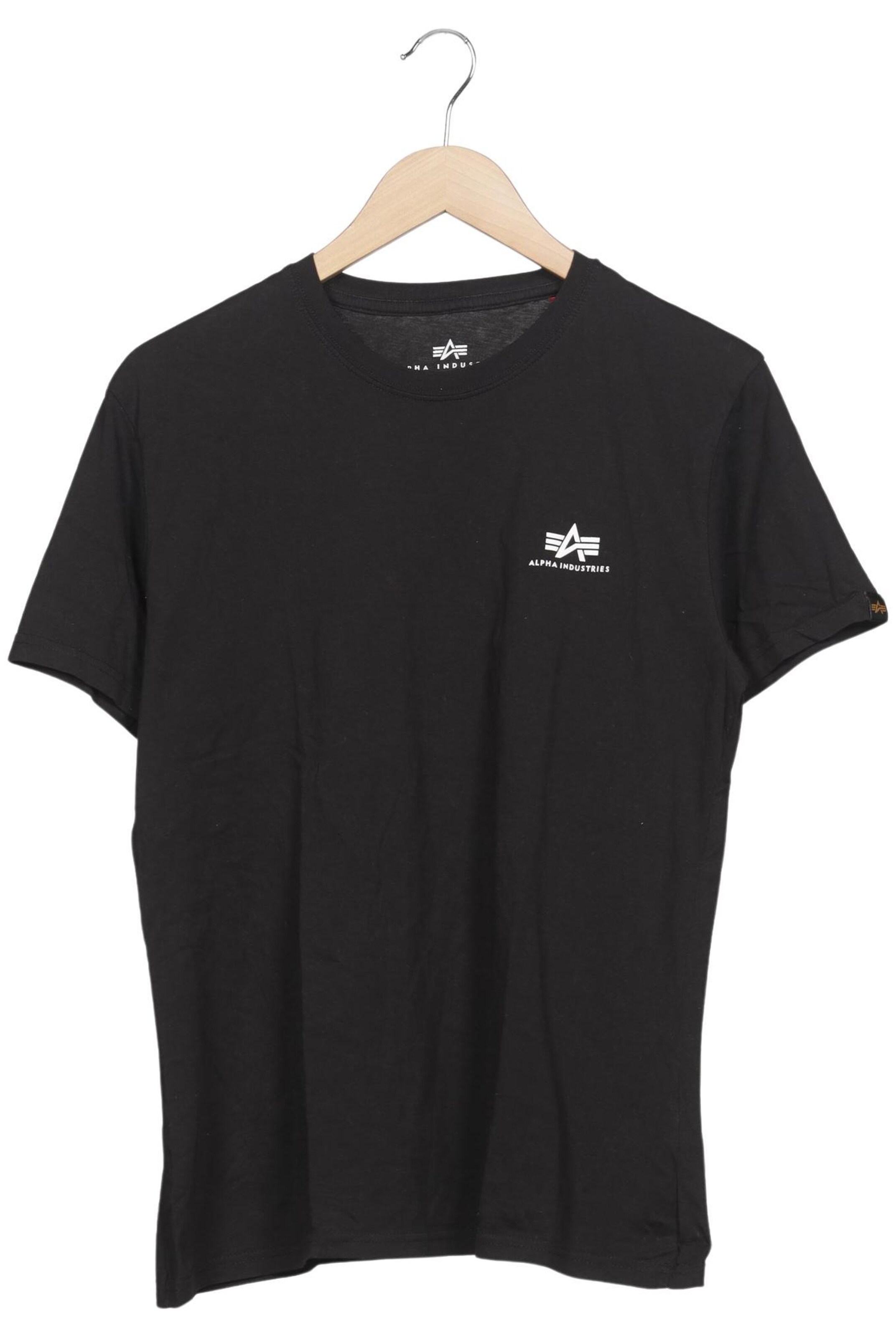 ALPHA INDUSTRIES Shirt in L in Black: front