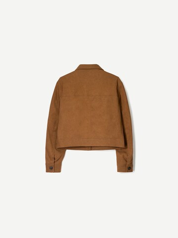 Veste mi-saison Bershka en marron