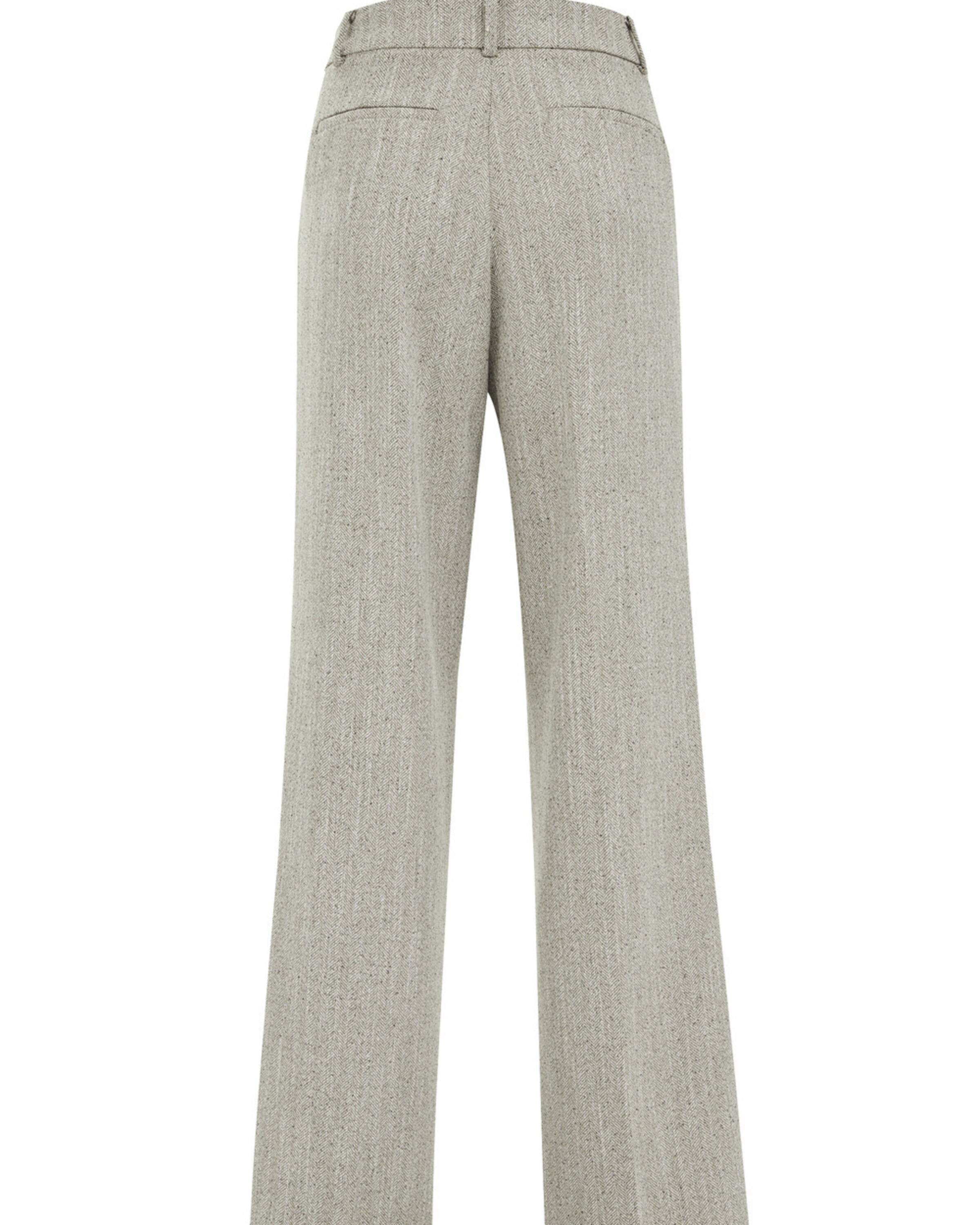 pilka WE Fashion Plačios klešnės Kelnės