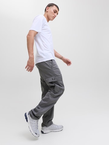 JACK & JONES Свободный крой Брюки-карго 'JPSTKANE JONNIE' в Серый