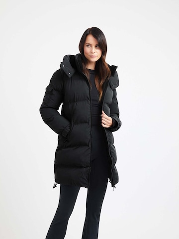 JACK1T Winter Coat in Black: front
