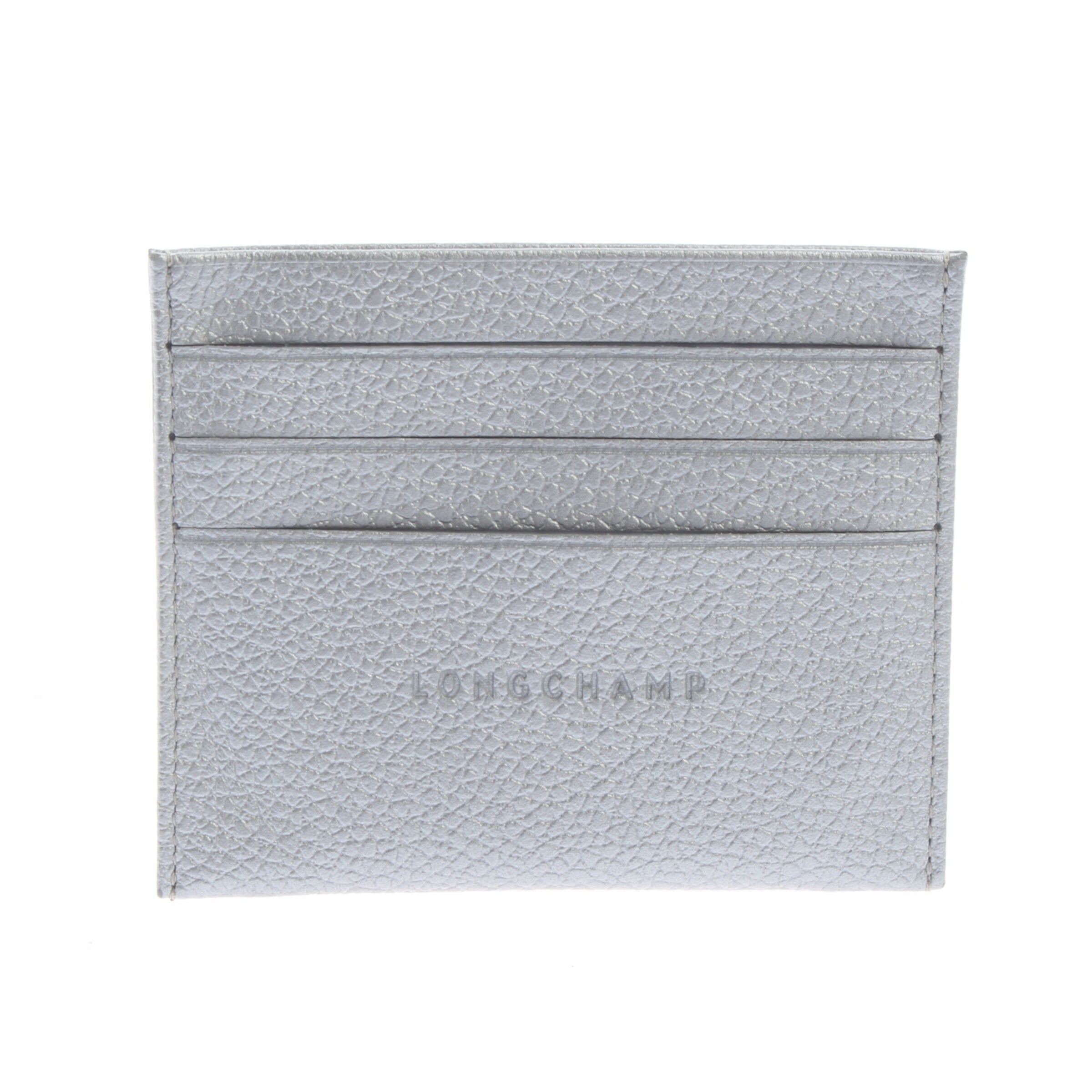Longchamp Small Leather Goods in One size in Silver: front