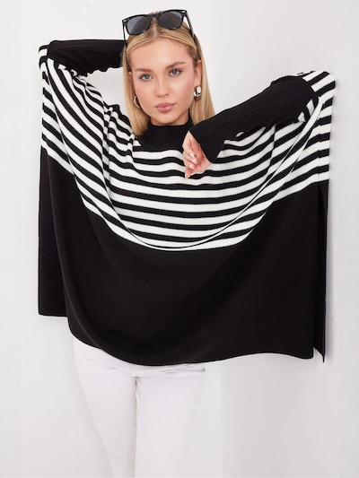 Bigdart Kampsun 'Pullover' S-L suuruses must / valge, Tootevaade