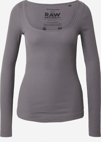 T-shirt G-Star RAW en gris : devant