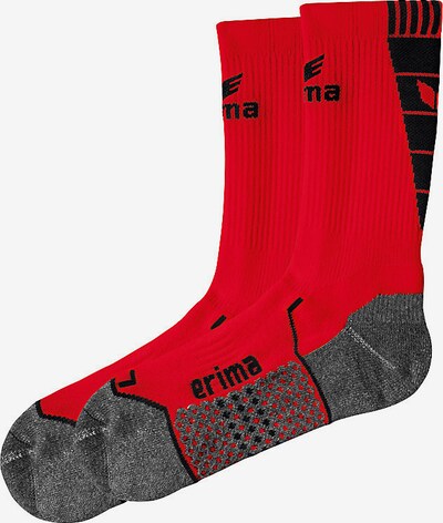 ERIMA Athletic Socks in Grey / Red / Black, Item view