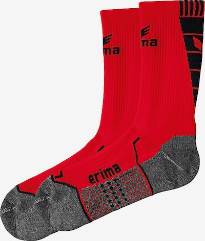 ERIMA Sportsocken in grau / rot / schwarz, Produktansicht