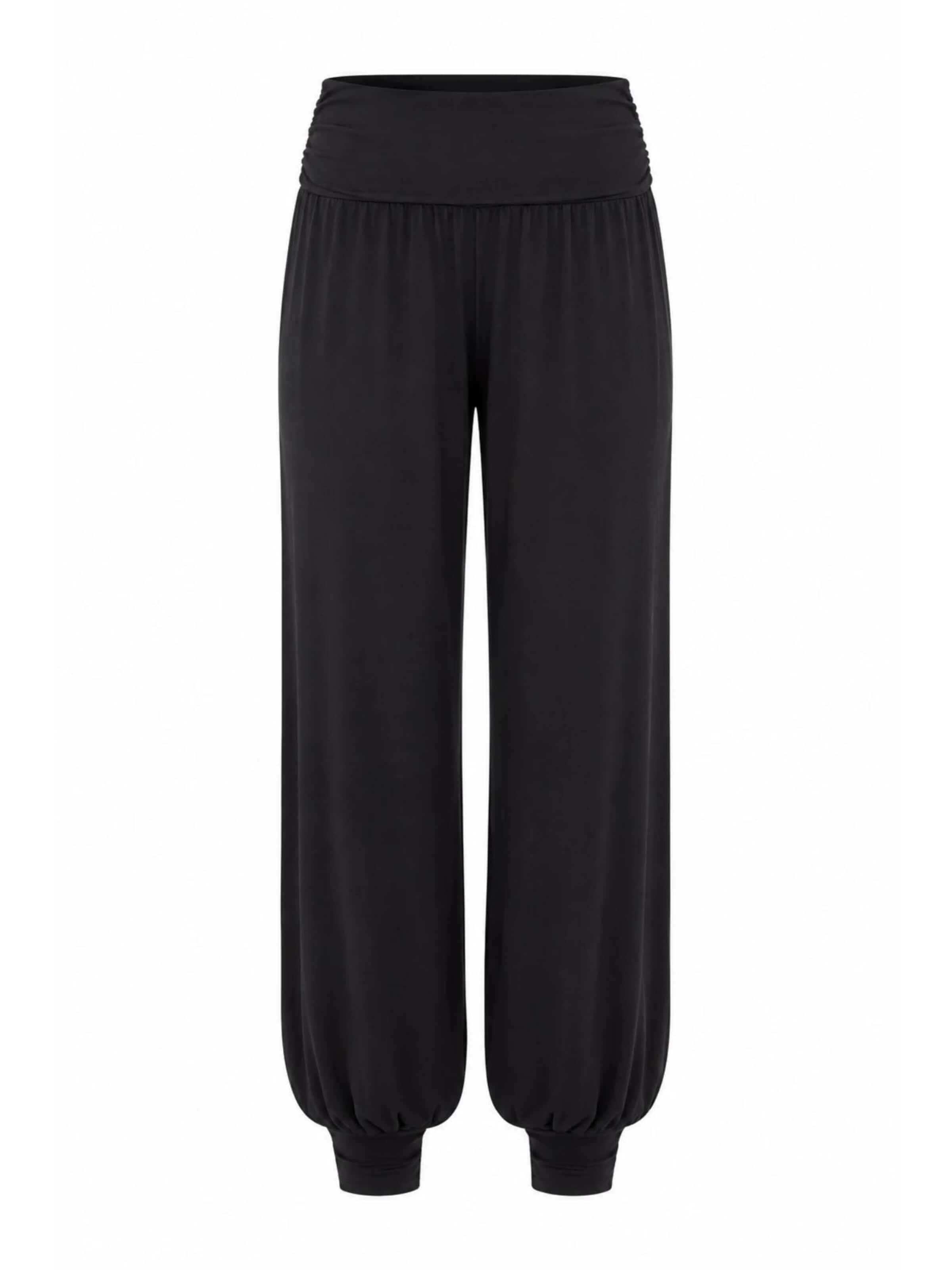 True North Loose fit Pants 'Yogahose' in Black: front