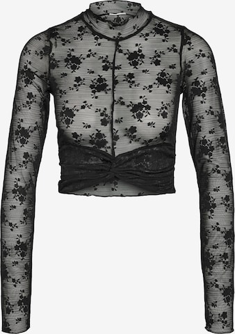 Maglietta 'NMEVE' di Noisy may in nero: frontale