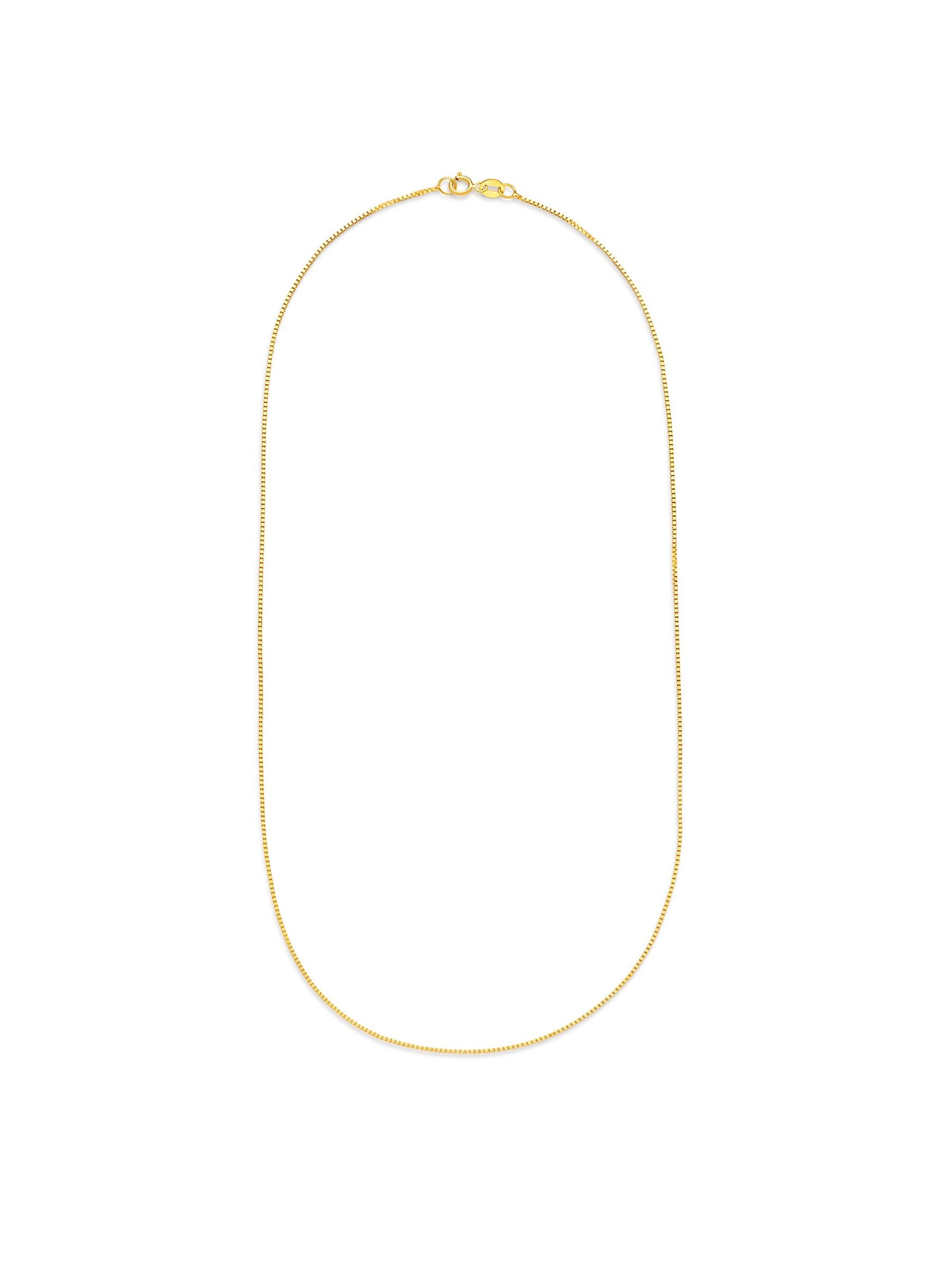 NTHIRTYTHREE Necklace 'Goldkette 14 Karat Kette Gold Veneziana Stil 585 Echtgold 45cm-50cm Halskette' in Gold: front