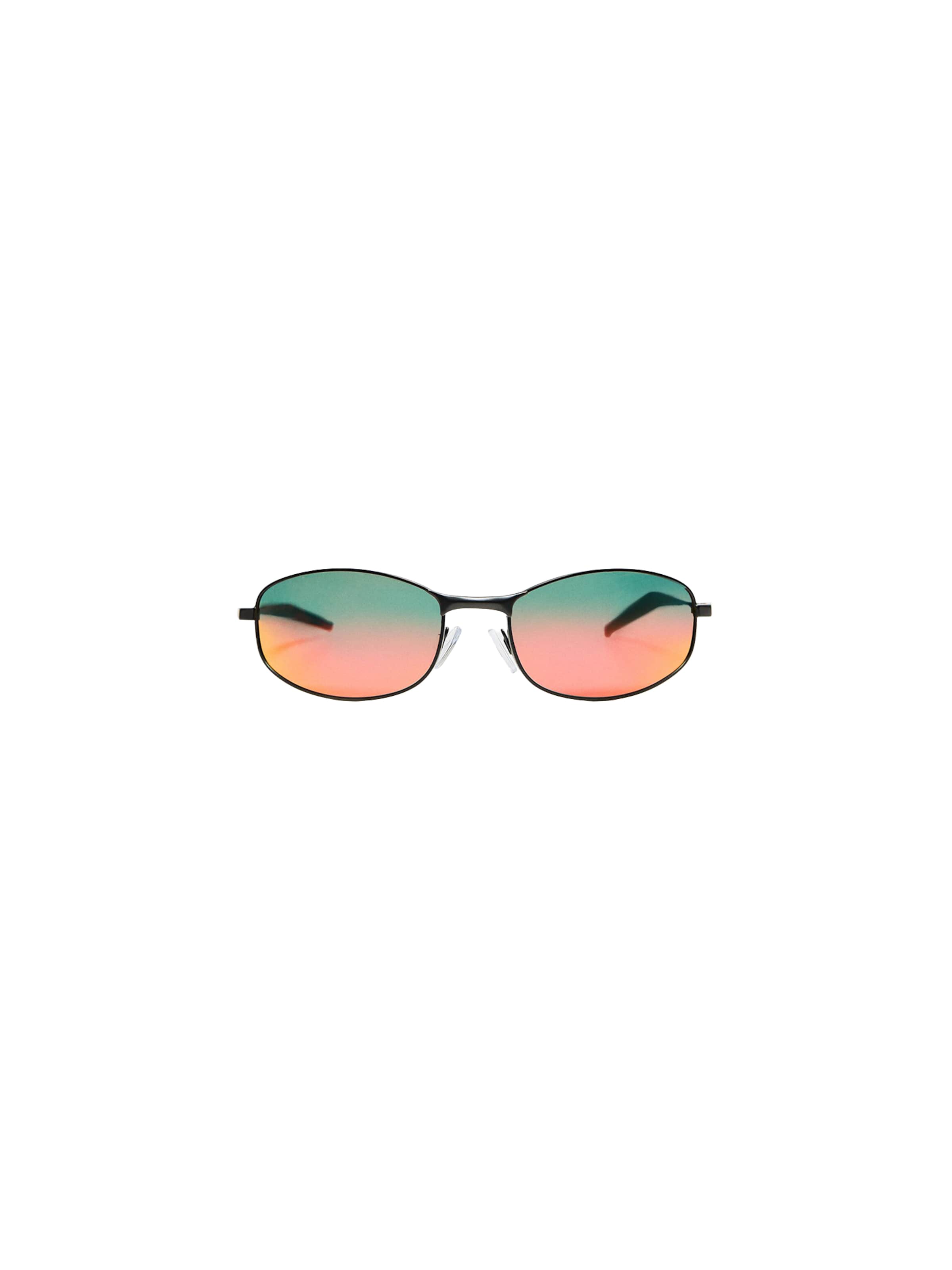 Bershka Sonnenbrille in türkis / lachs / rot / schwarz, Produktansicht
