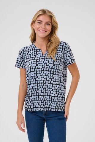 Tricou 'Bella' de la Kaffe pe albastru: față