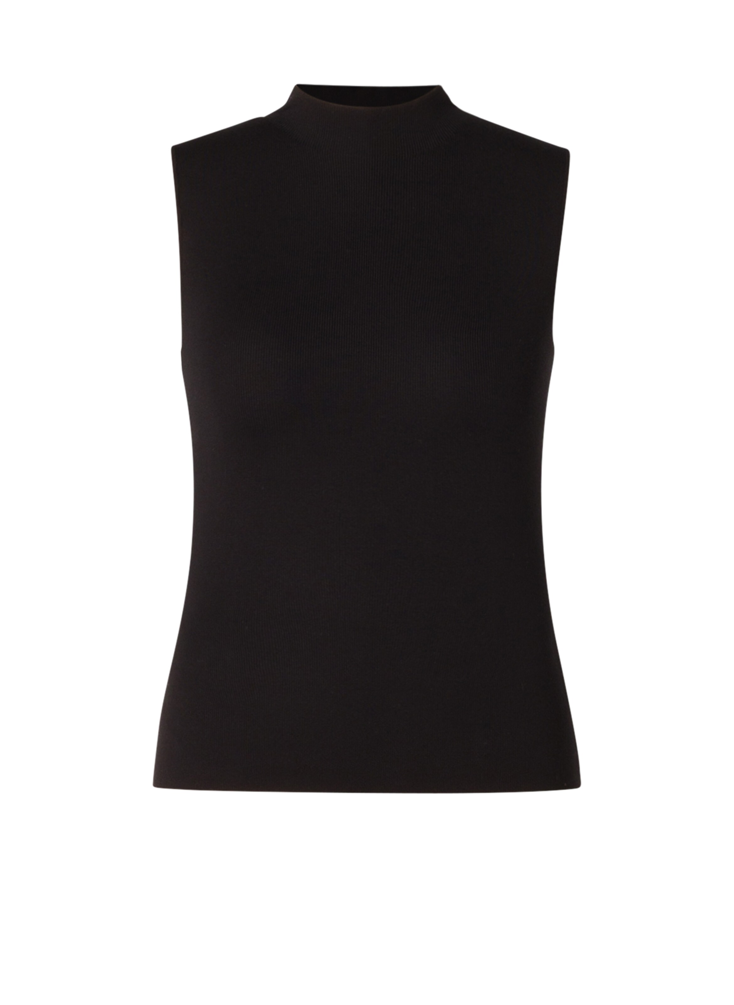 BASE LEVEL CURVY Top in Black: front