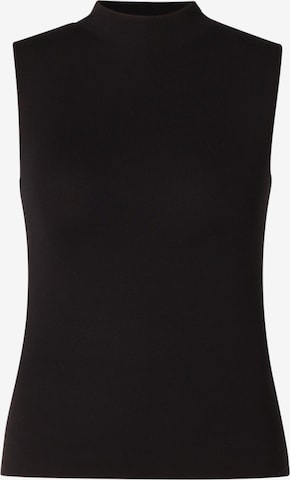 BASE LEVEL CURVY Top in Black: front