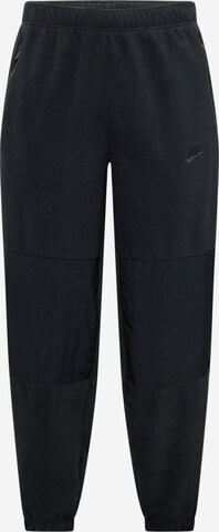 Nike Sportswear Дънки Tapered Leg Панталон 'Club Polar' в черно: отпред