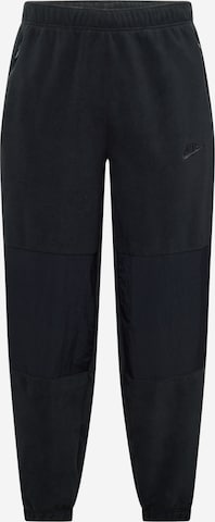 Nike Sportswear Дънки Tapered Leg Панталон 'Club Polar' в черно: отпред