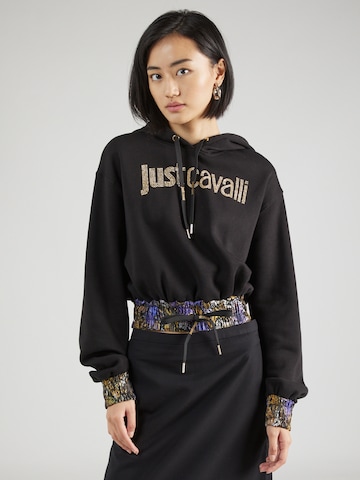 Sweat-shirt Just Cavalli en noir : devant