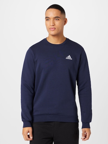 ADIDAS SPORTSWEAR Sportsweatshirt 'Essentials' in Blauw: voorkant