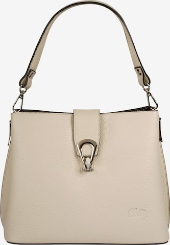 Cluty Crossbody Bag in Beige: front