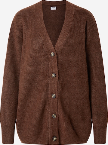 Cotton On Knit Cardigan in Brown: front