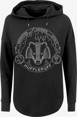 Felpa 'Harry Potter Hufflepuff Seal' di F4NT4STIC in nero: frontale