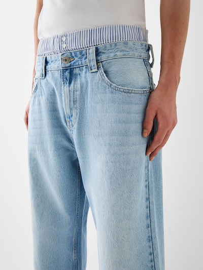 Jeans Bershka pe albastru deschis, Vizualizare produs