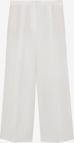 MANGO Voľný strih Plisované nohavice 'Boreli2' - Biela: predná strana