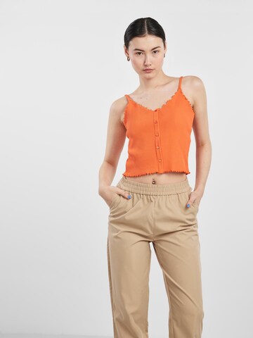 PIECES Top 'NUKISA' in Orange: front