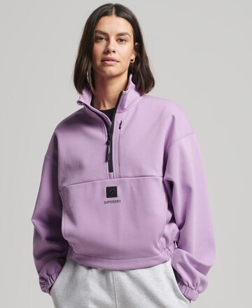 Superdry Sweatshirt 'Tech' in Purple: front