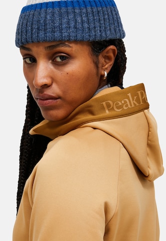 PEAK PERFORMANCE Fleecejacke W Rider Essentials Midlayer Zip Hood in Braun