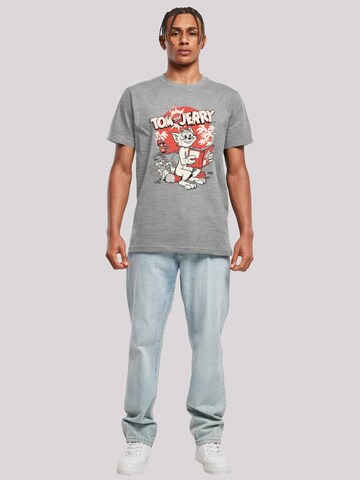 F4NT4STIC Shirt 'Tom und Jerry Rocket Prank' in Grey