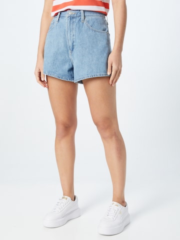 LEVI'S ® Regular Jeans 'High Waisted Mom Short' in Blauw: voorkant