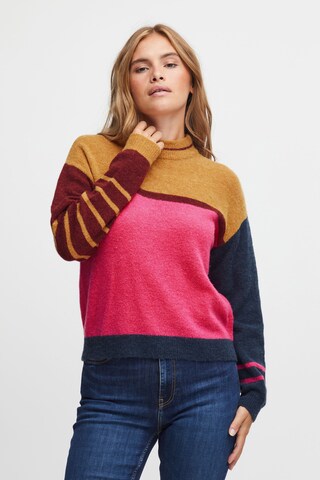 Pullover 'Astrid' di PULZ Jeans in colori misti: frontale