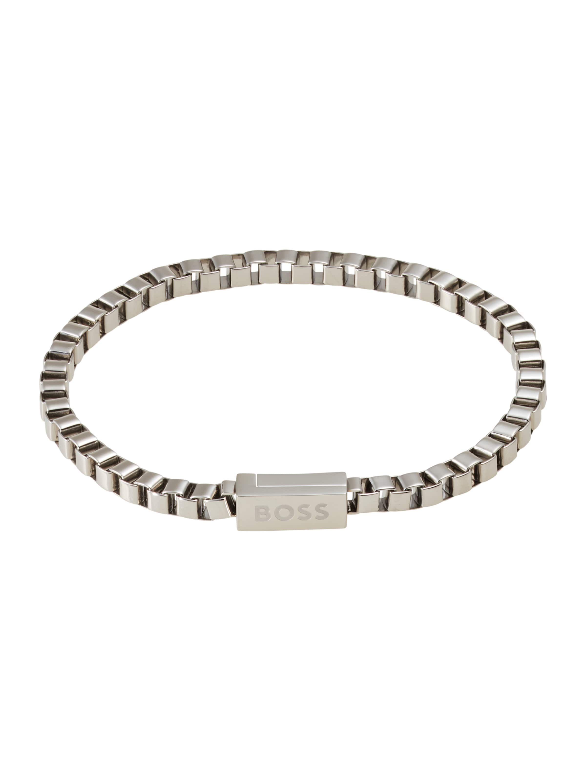 sidabrinė BOSS Apyrankė: priekis