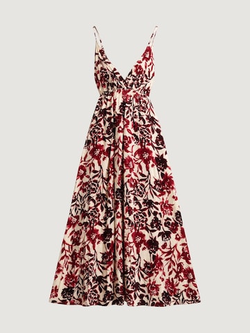I AM Jurk 'Abito Viscosa Floreale 26231' in Rood